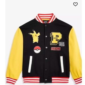 Boys XL Pikachu Varsity Jacket